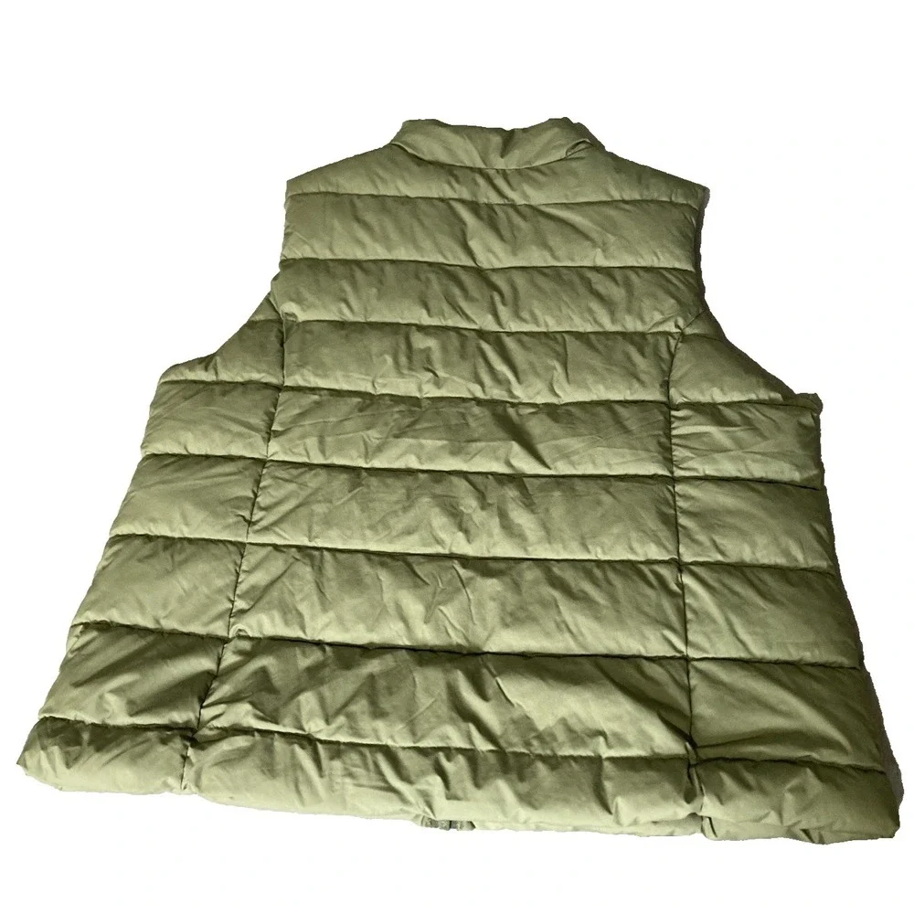Dip‎ Mens XL Green Puffer Vest Sleeveless Quilted Insulated Outdoor Casual Vest